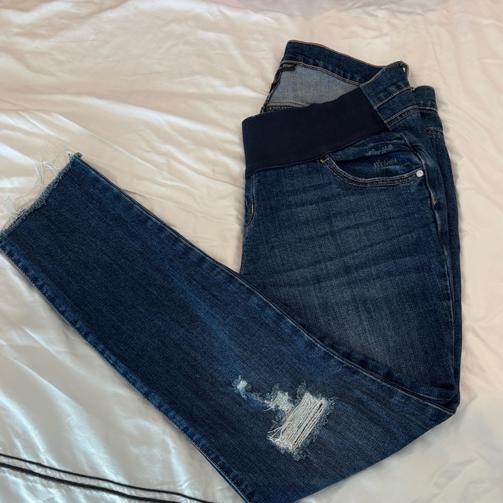 A Pea in the Pod Dark Blue Maternity Jeans